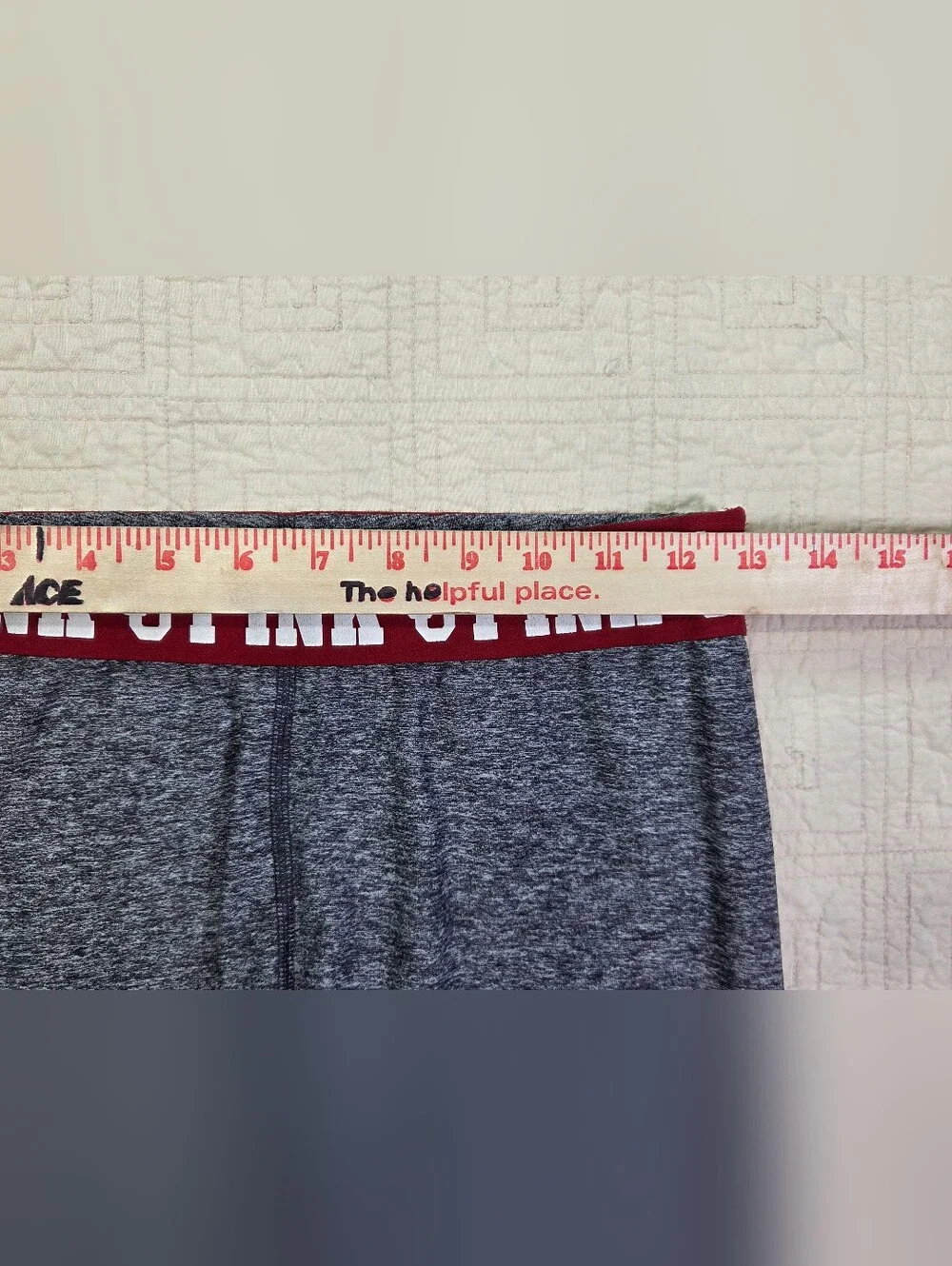 PINK Victorias Secret University of Oklahoma Sooners Leggings Heather Gray Small - Picture 3 of 12